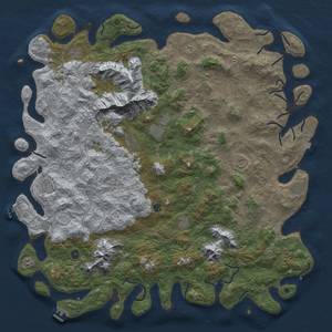 Thumbnail Rust Map: Procedural Map, Size: 6000, Seed: 655827659, 19 Monuments