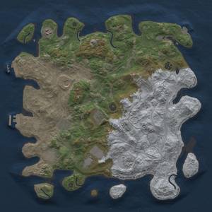 Thumbnail Rust Map: Procedural Map, Size: 4250, Seed: 674164545, 18 Monuments