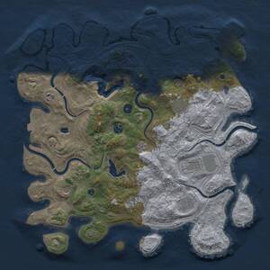 Thumbnail Rust Map: Procedural Map, Size: 4250, Seed: 674164545, 14 Monuments
