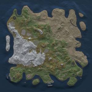 Thumbnail Rust Map: Procedural Map, Size: 4250, Seed: 1574012910, 19 Monuments