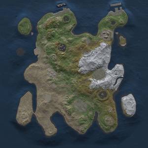 Thumbnail Rust Map: Procedural Map, Size: 2750, Seed: 31473678, 12 Monuments