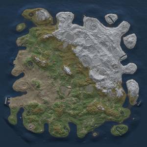 Thumbnail Rust Map: Procedural Map, Size: 4500, Seed: 588639328, 19 Monuments