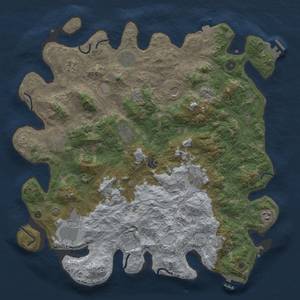 Thumbnail Rust Map: Procedural Map, Size: 4500, Seed: 1208930871, 19 Monuments