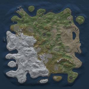 Thumbnail Rust Map: Procedural Map, Size: 4000, Seed: 773835661, 19 Monuments