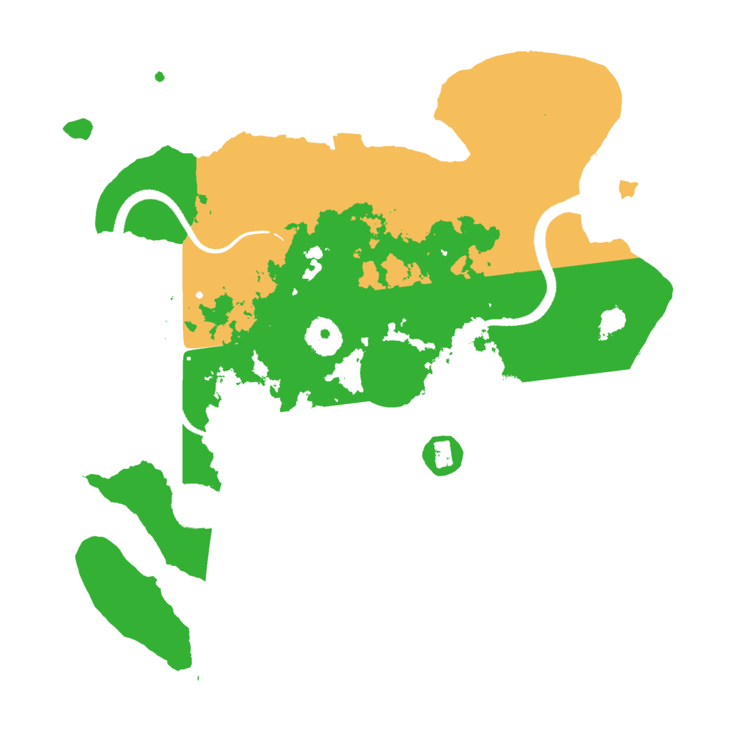 Biome Rust Map: Procedural Map, Size: 3000, Seed: 81364