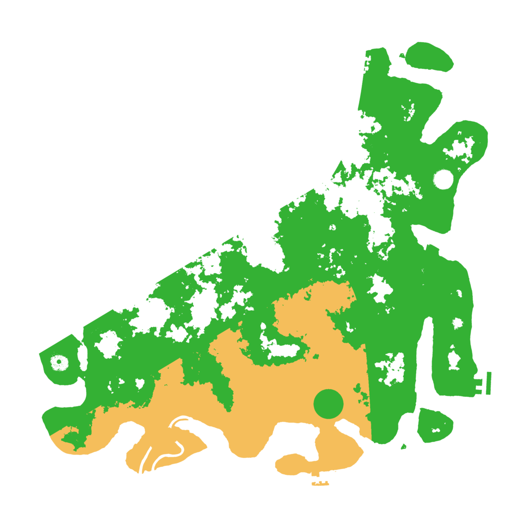 Biome Rust Map: Procedural Map, Size: 4500, Seed: 1201437724