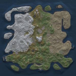 Thumbnail Rust Map: Procedural Map, Size: 4250, Seed: 714867799, 19 Monuments