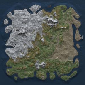 Thumbnail Rust Map: Procedural Map, Size: 5350, Seed: 1847584948, 19 Monuments