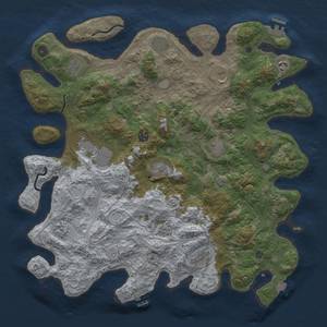 Thumbnail Rust Map: Procedural Map, Size: 4500, Seed: 41287, 19 Monuments