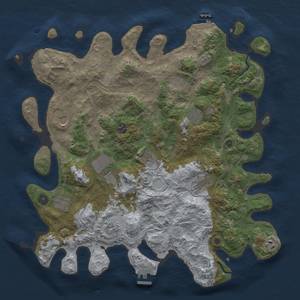 Thumbnail Rust Map: Procedural Map, Size: 4300, Seed: 6983, 19 Monuments