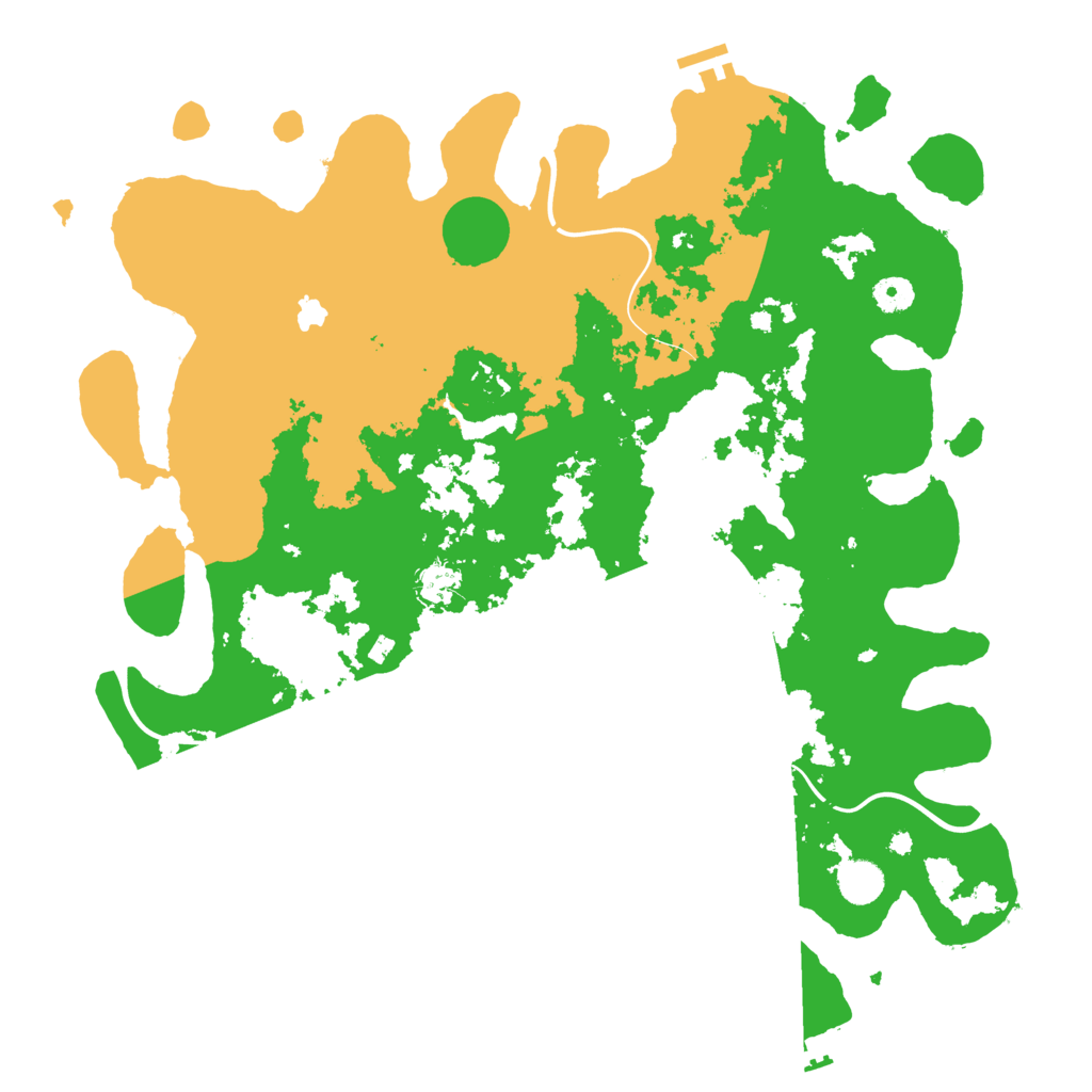 Biome Rust Map: Procedural Map, Size: 4300, Seed: 6983