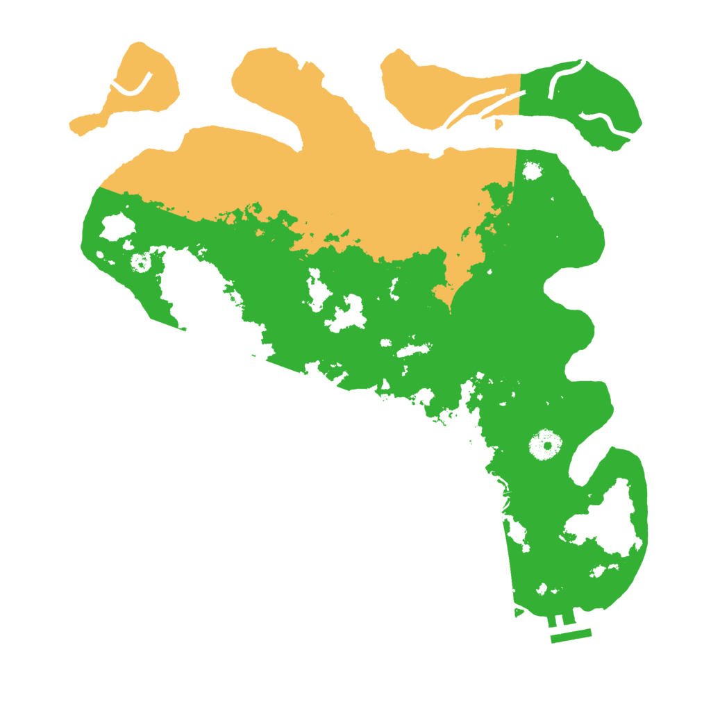 Biome Rust Map: Procedural Map, Size: 3500, Seed: 8521004