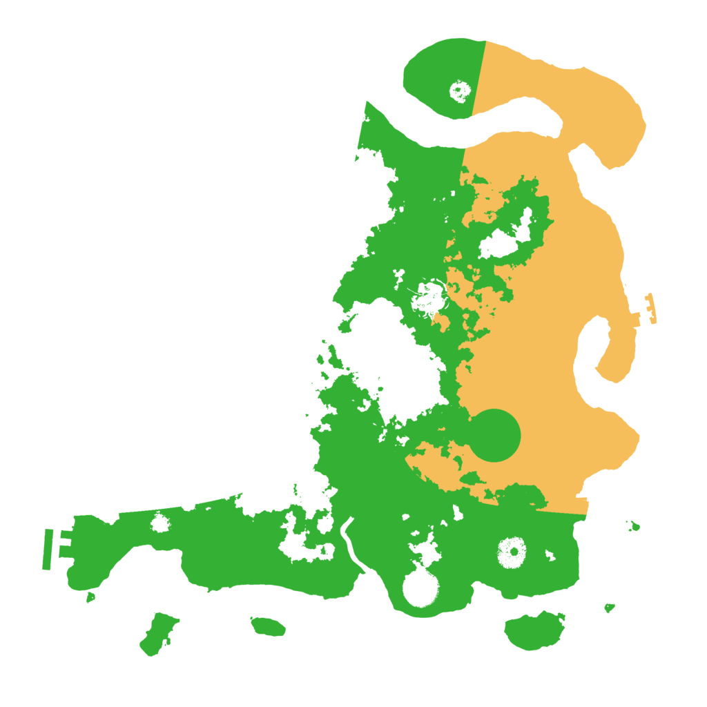 Biome Rust Map: Procedural Map, Size: 3500, Seed: 48916952