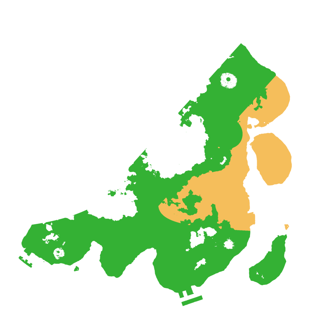 Biome Rust Map: Procedural Map, Size: 3000, Seed: 5740321