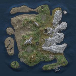 Thumbnail Rust Map: Procedural Map, Size: 3250, Seed: 2055866787, 13 Monuments