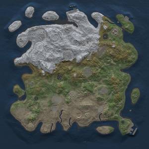 Thumbnail Rust Map: Procedural Map, Size: 4000, Seed: 59995014, 19 Monuments