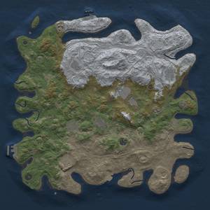 Thumbnail Rust Map: Procedural Map, Size: 4500, Seed: 535943674, 19 Monuments