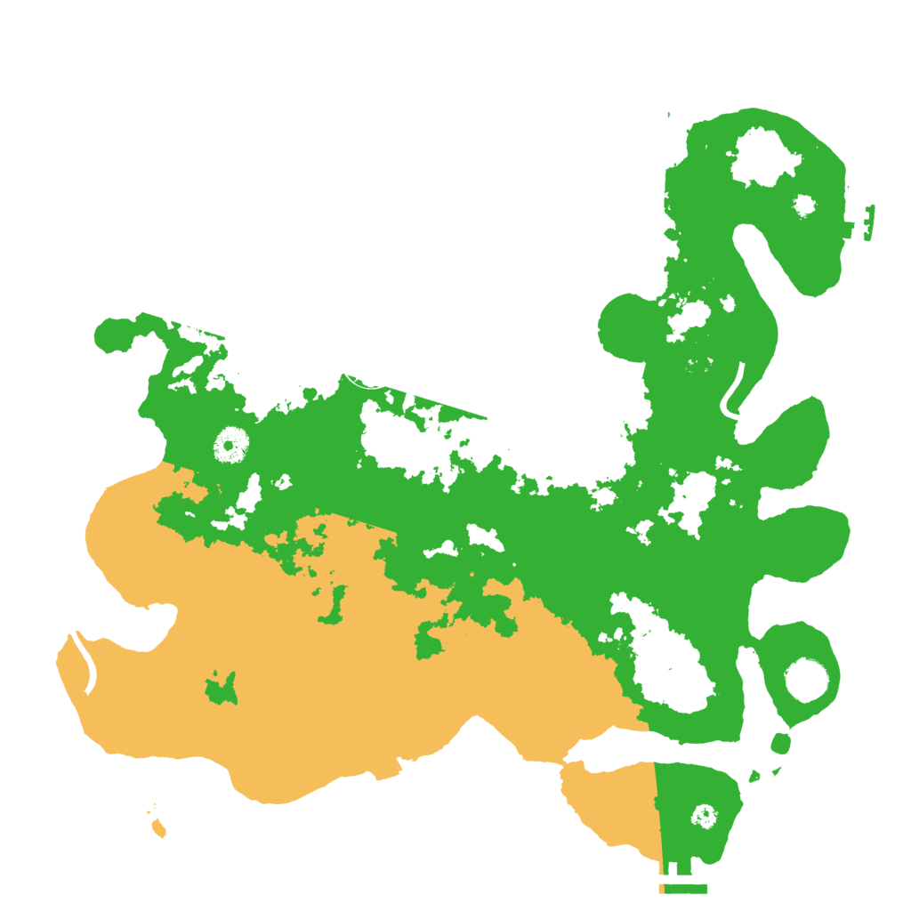 Biome Rust Map: Procedural Map, Size: 3800, Seed: 664442796