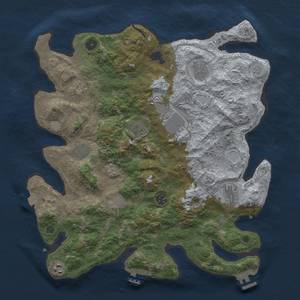 Thumbnail Rust Map: Procedural Map, Size: 4000, Seed: 908, 18 Monuments