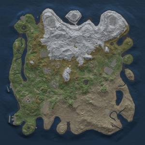 Thumbnail Rust Map: Procedural Map, Size: 4250, Seed: 489818495, 19 Monuments