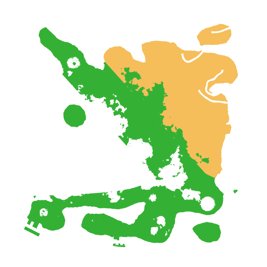 Biome Rust Map: Procedural Map, Size: 3300, Seed: 868254156