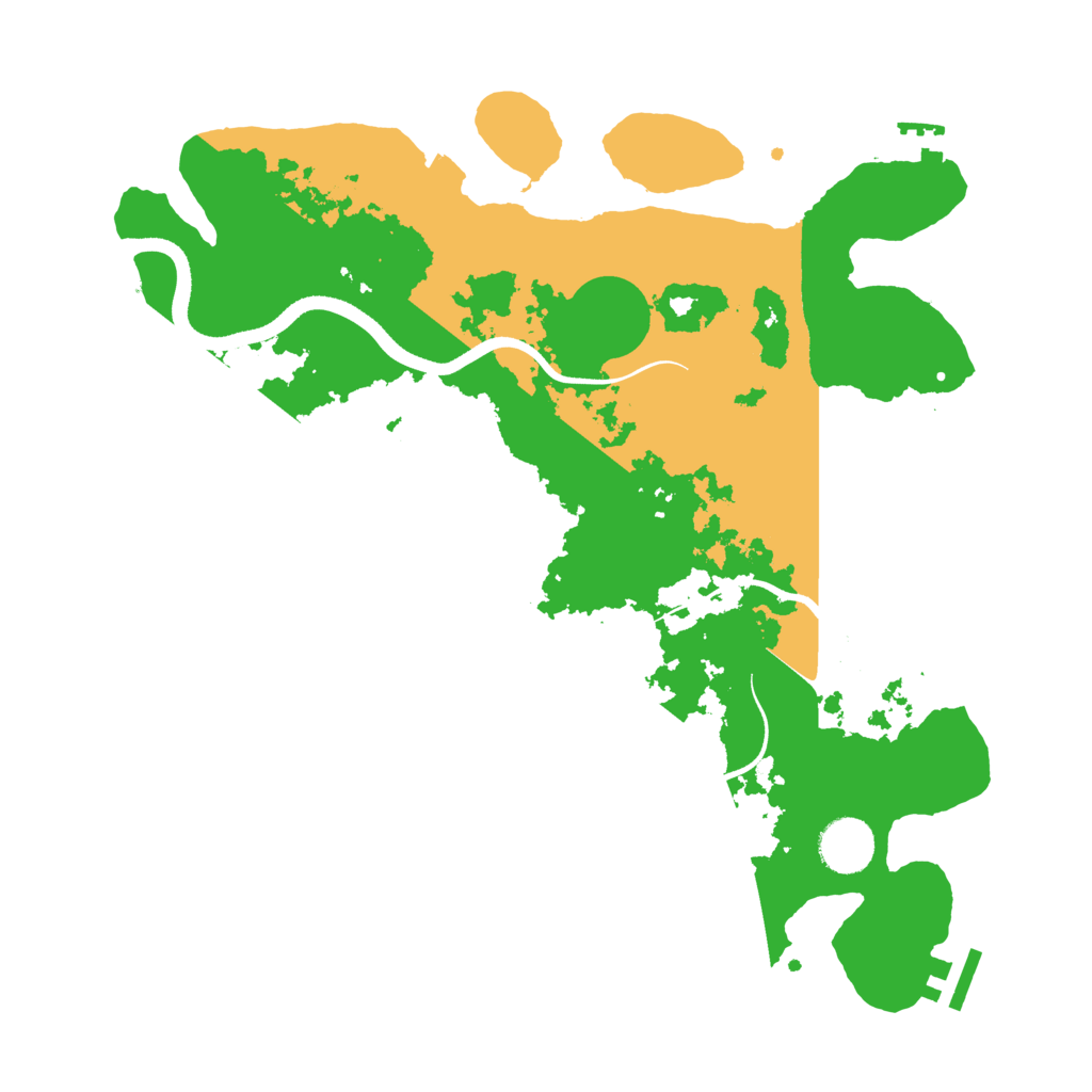 Biome Rust Map: Procedural Map, Size: 3500, Seed: 54369684