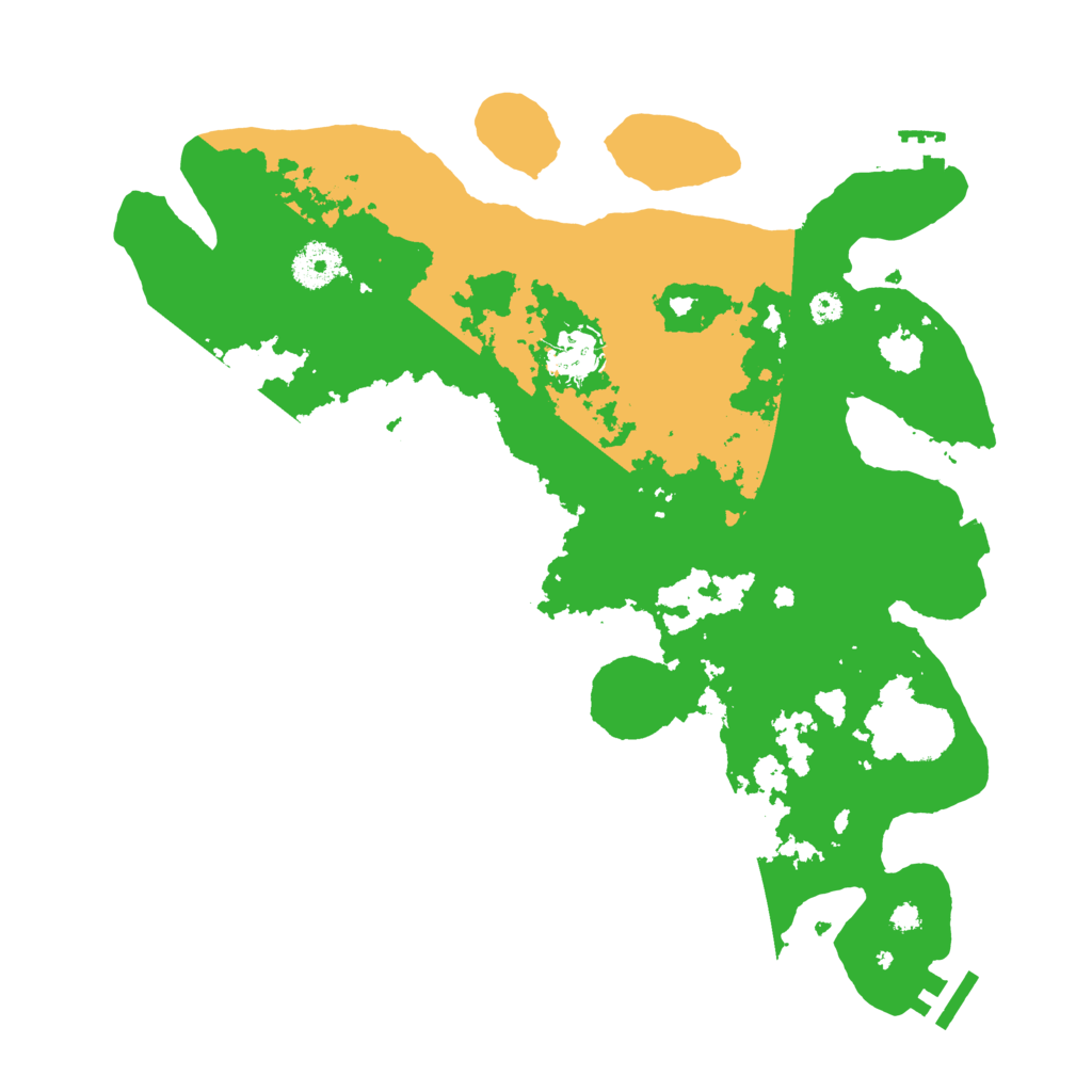 Biome Rust Map: Procedural Map, Size: 3500, Seed: 54369684