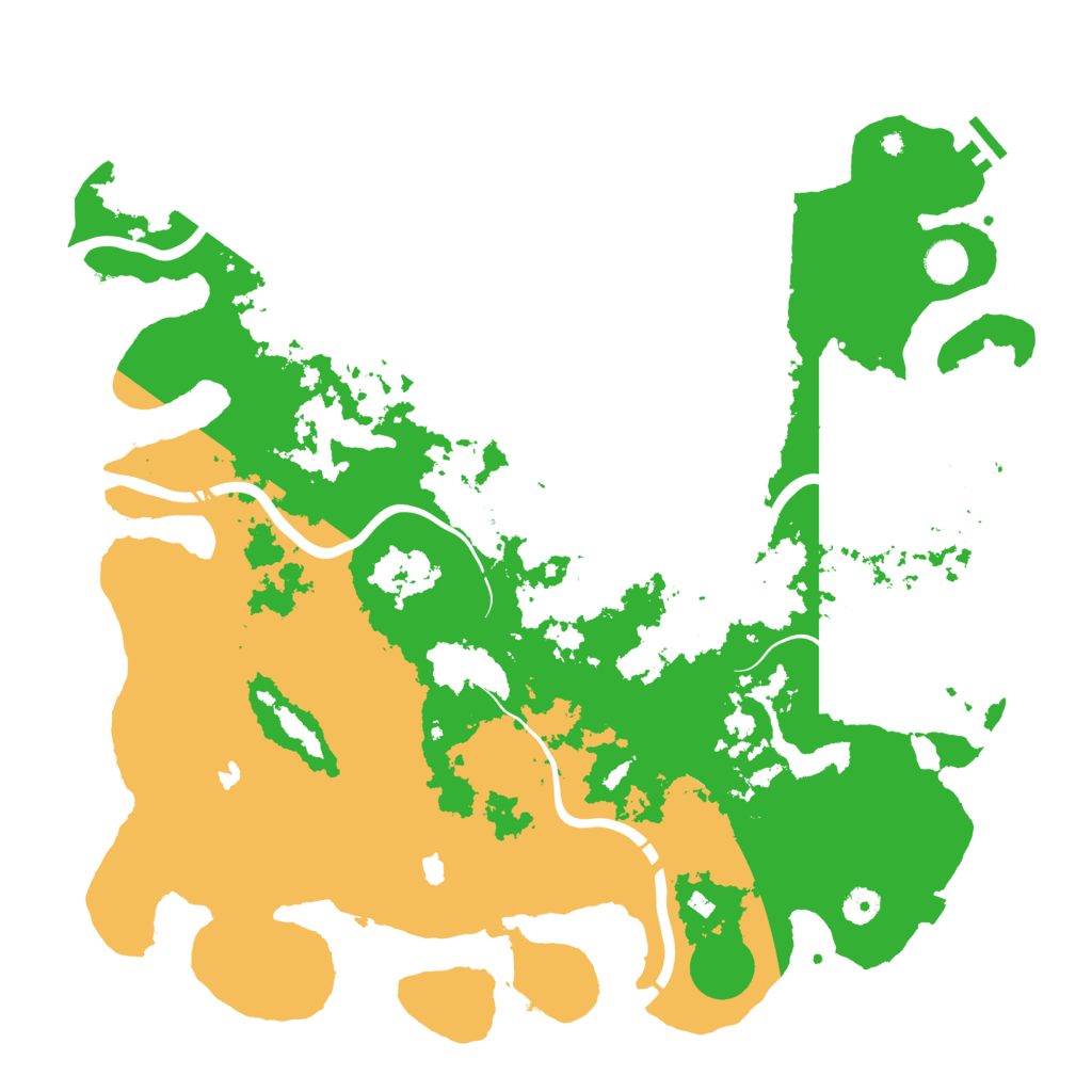 Biome Rust Map: Procedural Map, Size: 4500, Seed: 296852389