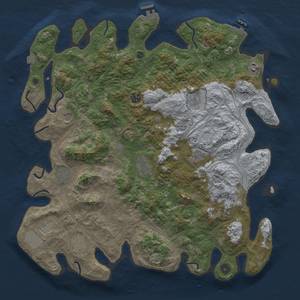 Thumbnail Rust Map: Procedural Map, Size: 4500, Seed: 507234842, 19 Monuments