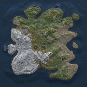 Thumbnail Rust Map: Procedural Map, Size: 3400, Seed: 647064714, 15 Monuments