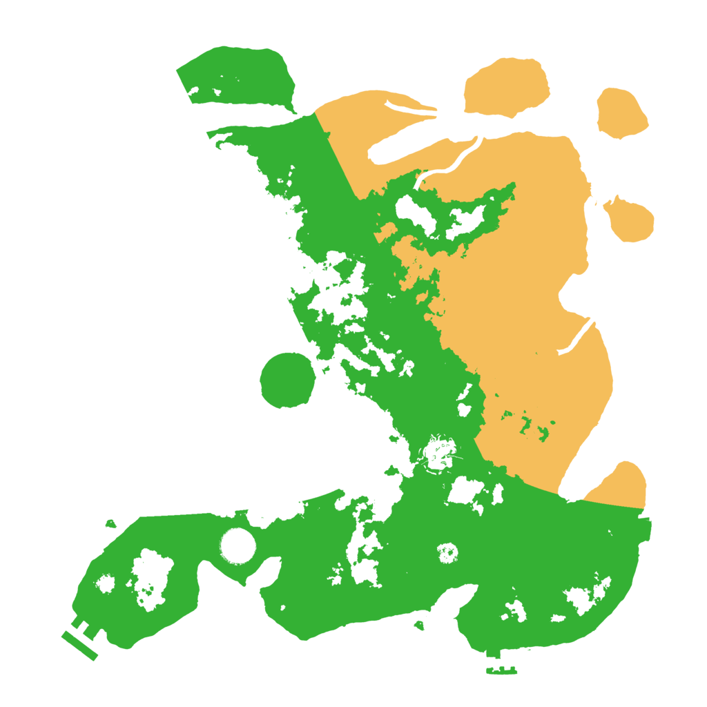 Biome Rust Map: Procedural Map, Size: 3500, Seed: 224525794