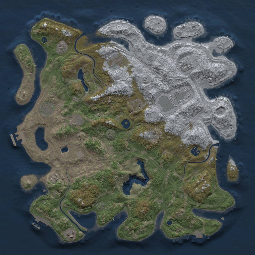 Rust Map: Procedural Map, Size: 4250, Seed: 88750, 15 Monuments