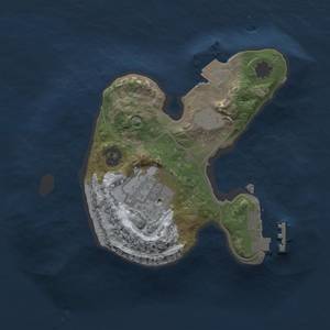 Thumbnail Rust Map: Procedural Map, Size: 1750, Seed: 175362370, 5 Monuments