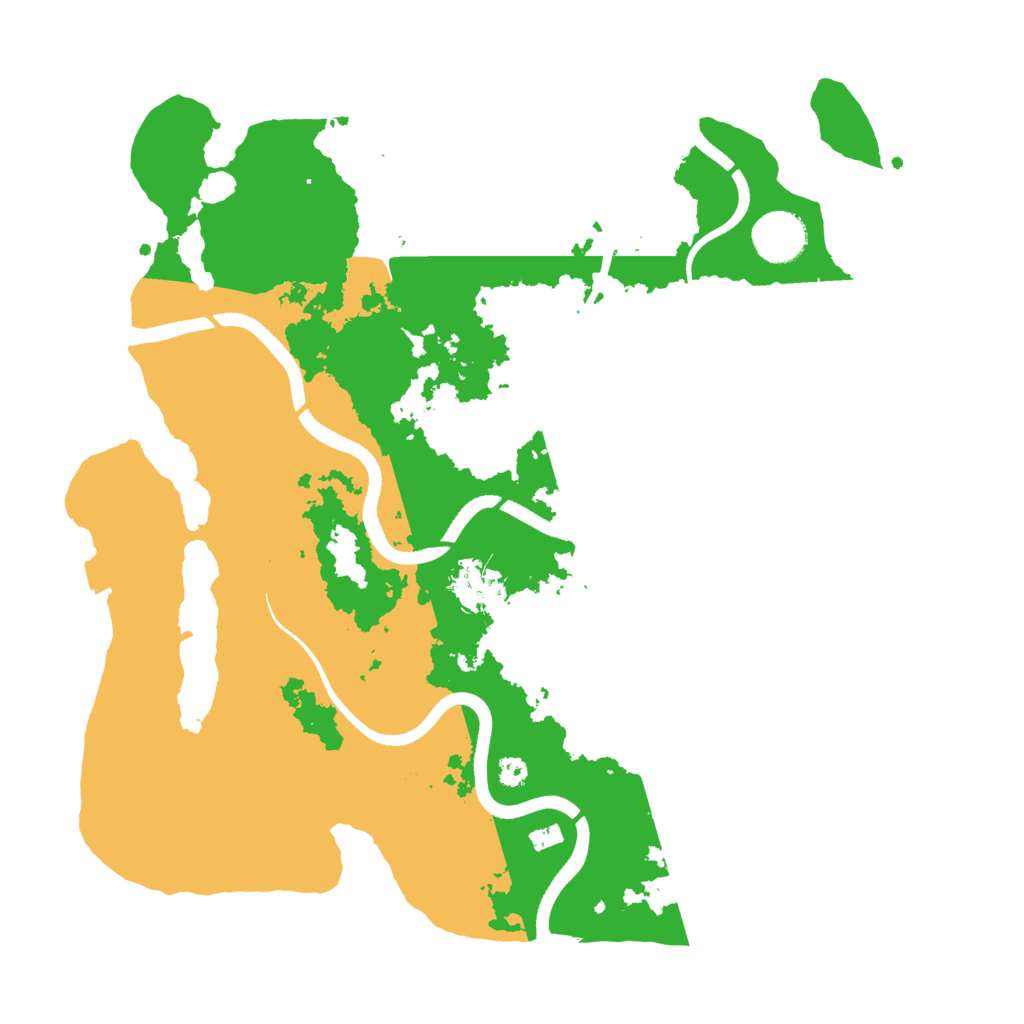 Biome Rust Map: Procedural Map, Size: 3500, Seed: 718380448