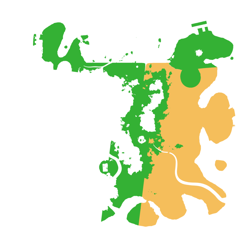 Biome Rust Map: Procedural Map, Size: 3300, Seed: 59667634