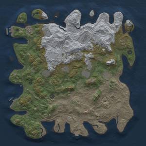 Thumbnail Rust Map: Procedural Map, Size: 4500, Seed: 156436014, 19 Monuments