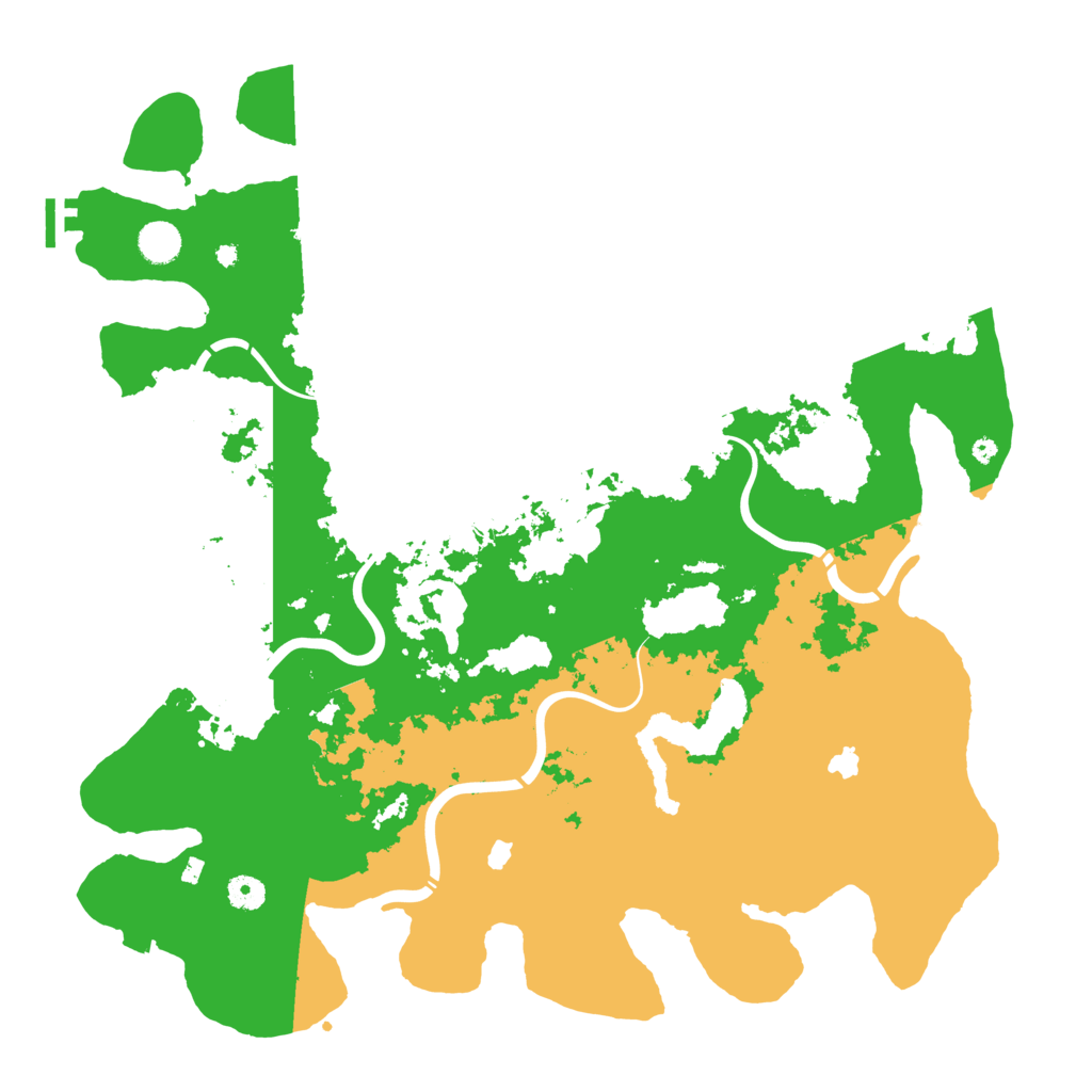 Biome Rust Map: Procedural Map, Size: 4500, Seed: 156436014