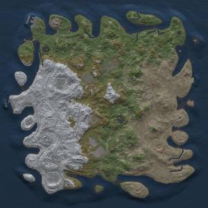 Thumbnail Rust Map: Procedural Map, Size: 4550, Seed: 1604401, 19 Monuments