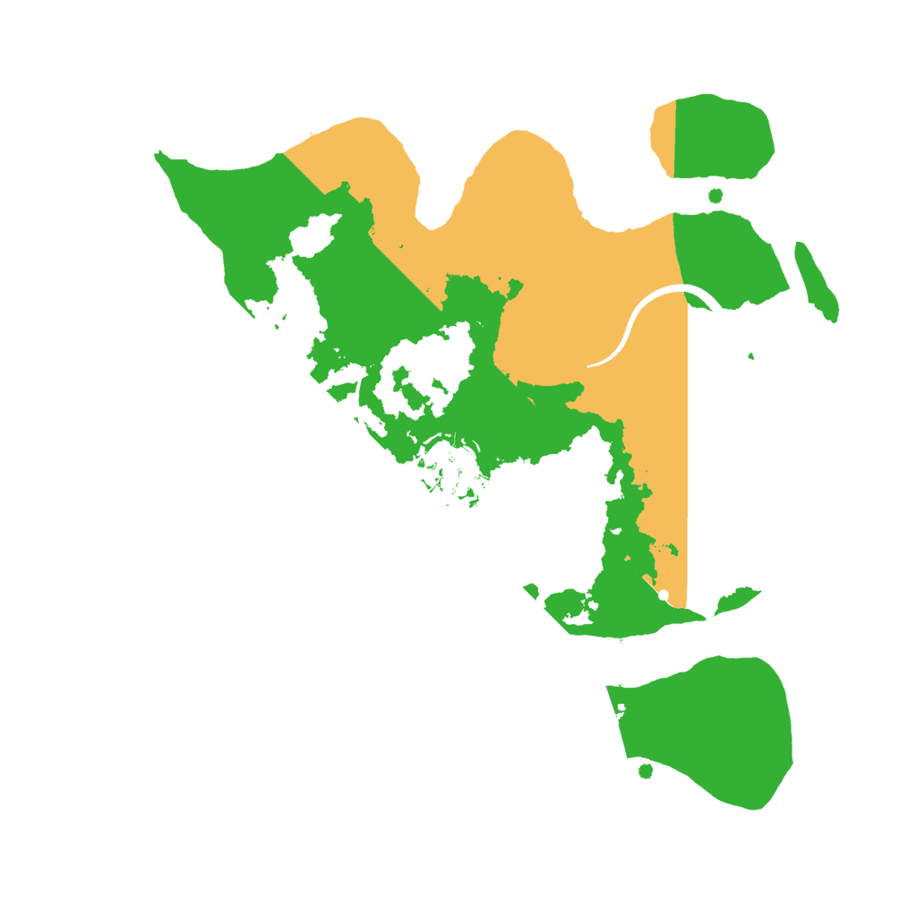 Biome Rust Map: Procedural Map, Size: 2500, Seed: 1673482432