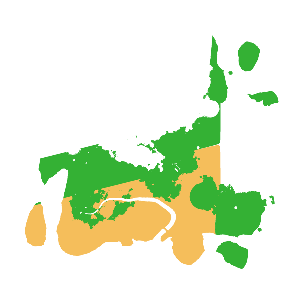 Biome Rust Map: Procedural Map, Size: 3000, Seed: 1368540
