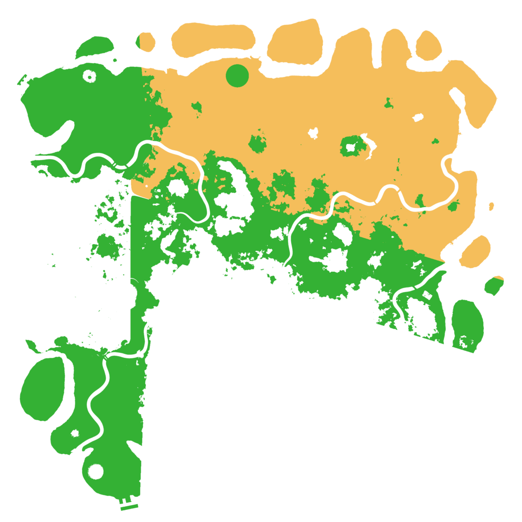 Biome Rust Map: Procedural Map, Size: 6000, Seed: 72555