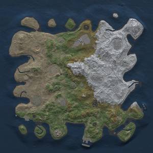 Thumbnail Rust Map: Procedural Map, Size: 4000, Seed: 226892551, 17 Monuments