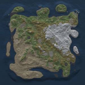 Thumbnail Rust Map: Procedural Map, Size: 4000, Seed: 583116038, 19 Monuments