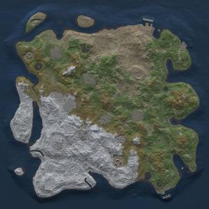 Thumbnail Rust Map: Procedural Map, Size: 4000, Seed: 2024836879, 18 Monuments