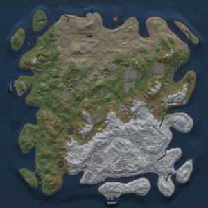 Thumbnail Rust Map: Procedural Map, Size: 4500, Seed: 2082024, 19 Monuments