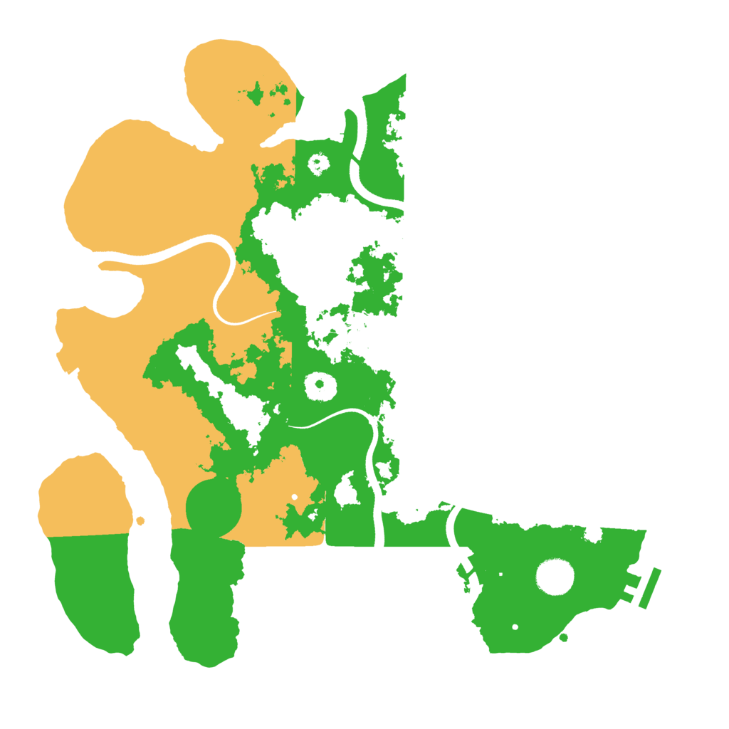 Biome Rust Map: Procedural Map, Size: 3500, Seed: 251712132