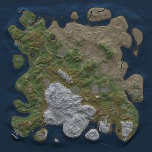 Thumbnail Rust Map: Procedural Map, Size: 4250, Seed: 1754944904, 19 Monuments