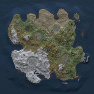 Thumbnail Rust Map: Procedural Map, Size: 3000, Seed: 410056542, 13 Monuments