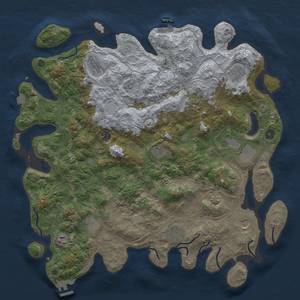 Thumbnail Rust Map: Procedural Map, Size: 4500, Seed: 251778027, 19 Monuments