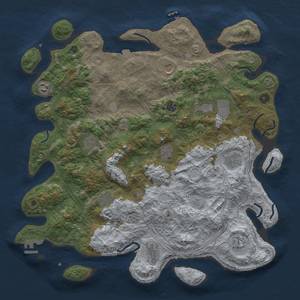 Thumbnail Rust Map: Procedural Map, Size: 4500, Seed: 287108058, 19 Monuments